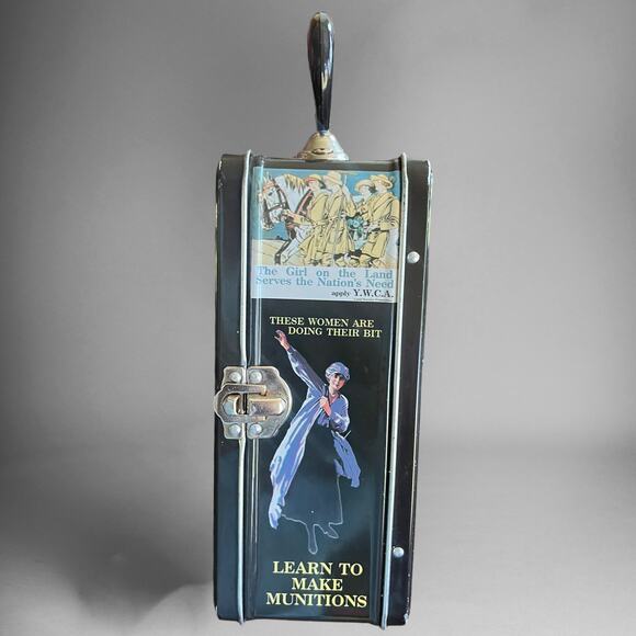Vintage We Can Do It Women in the War Tin Lunch Pail America World War 1999 WWII - Picture 13 of 13